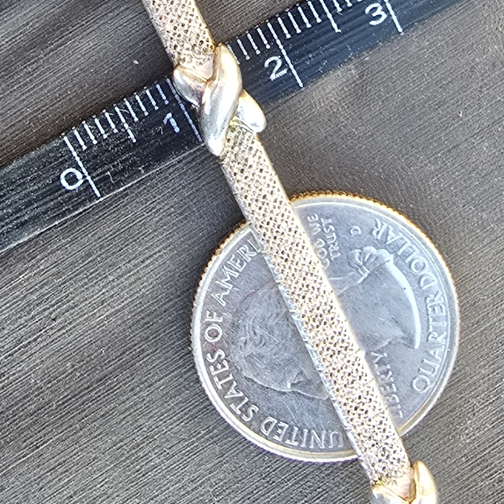 High Quality Solid Sterling Silver 925 Italy Mesh… - image 7